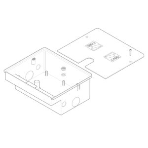 Casing and cover in galvanised (pre 2016 stud points)