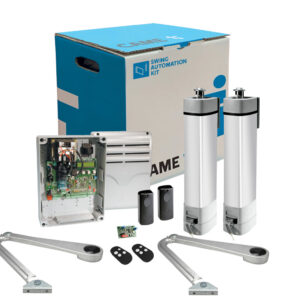 Stylo 24v kit for a pair of swing gates, inc articulated arm